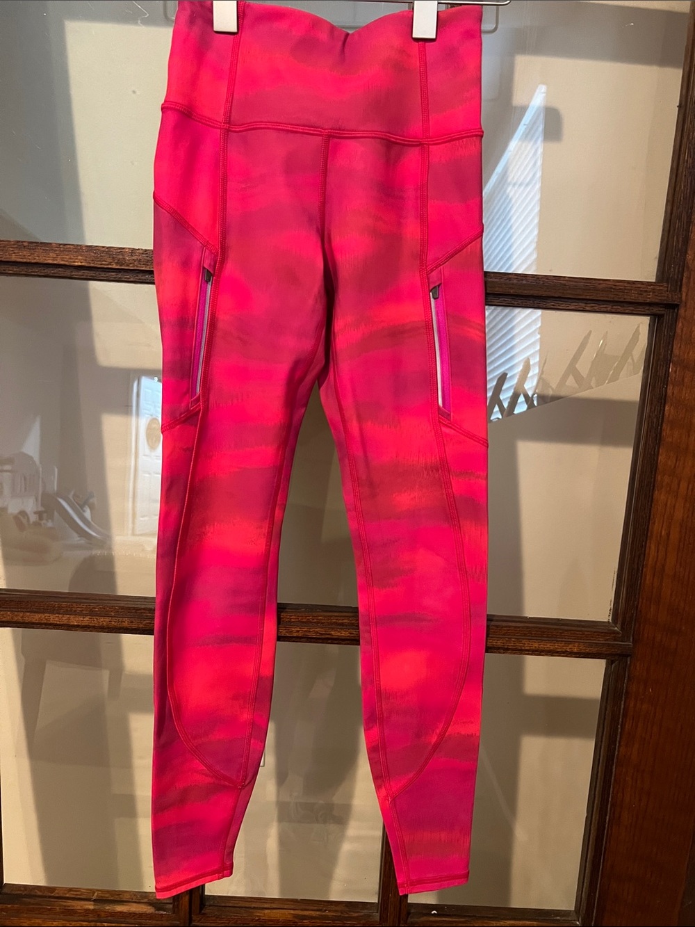 Never Worn Athleta High-Waist Leggings in Bright Pink running pants.
